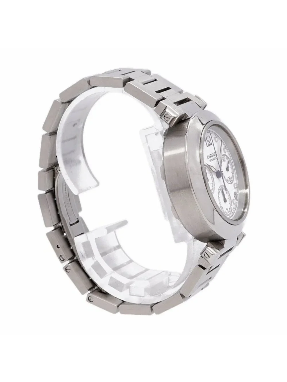 Cartier Pasha C Chronograph White Dial Watch